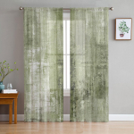 &Otilde;limaal Abstraktne mururoheline l&auml;bipaistvad kardinad elutoa kaunistamiseks Aknakardinad K&ouml;&ouml;k T&uuml;ll Voile Organza kardinad W135 x H115cm x1&Rod Pocket