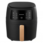 Air Fryer 5L Suure mahutavusega nutikas automaatne majapidamises kasutatav multifunktsionaalne LED-ekraaniga frit&uuml;&uuml;r ilma &otilde;lita must EU-pistik CHINA