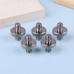 5 tk 1/4 isane kuni 1/4 isane keermestatud metallist adapter 1/4-tolline topelt isane kruviadapter statiivialuse kaamera tarvikute jaoks