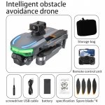 Uus A17 RC kolmekordse kaameraga minidroon 360&deg; neljapoolse takistuste v&auml;ltimisega, harjadeta mootor, WiFi FPV, optilise voolu positsioneerimine, m&auml;nguasi, &otilde;hus&otilde;iduk, kvadkopter, kingitus 1 Battery h&otilde;be