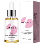 Isepruunistavad tilgad(Helepruun) - V&auml;rvilised isepruunistavad tilgad j&auml;rkj&auml;rguliseks s&auml;raks, vegan ja vabad, 1,01 fl oz/30 ml One Size