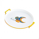 Coffee Table Tray Luxury Display with Handle Make up Platter Decorative for Hotel puhas