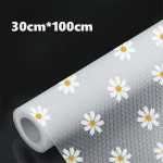 Plastikust lilleriiuli vooder rull veekindel tolmukindel libisemiskindel k&ouml;&ouml;gikapi matt niiskuskindel k&uuml;lmiku lauaalus 30cm*100cm