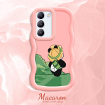 V&auml;rvitud muster Big Wave Edge pehme silikoon materjal Macaron telefoni &uuml;mbris p&otilde;rutuskindel kaitsev kummist korpus OnePlus Vivo Motorola Moto jaoks OnePlus Nord N30 SE sinine