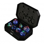 1 komplekt LED-valgustusega t&auml;ringuid, USB-laetav, RGB helendavad mitmek&uuml;lgsed t&auml;ringud D4 D6 D8 D10 D12 D20, vilkuvad t&auml;ringud, t&auml;iskasvanutele, pere&otilde;htuks, peoks, lauam&auml;nguks A
