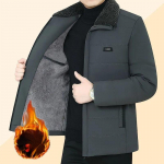 Veekindel karusnahast krae jakk Meeste talve paks soe mantel Ka&scaron;miirist polsterdatud jope vabaaja parkad 2XL