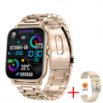 2024 Uued naised Bluetooth Answer Call Nutikell Meeste T&auml;ispuutevalik Helista Fitness Tracker IP67 Veekindel nutikell meeste +karp steel belt