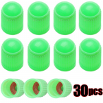 30 tk autorehvi ventiil plastikust mustast jalgratta rehvi klapikorgid O-kummist r&otilde;nga katetega kuplikujuline tolmuklapp autode mootorratastele punane