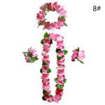 4 tk / komplekt Hawaiian Flower Leis Garland kaelakee isetehtud kaunistus uhke kleidipidu 5#