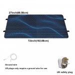 Voodi maandusmatt &ndash; juhtmega vastupidav PU-nahast maandusalus, parandab unekvaliteeti, libisemisvastane disain, suur suurus 27''&times;72'' California King Size