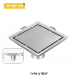 Ruudukujuline N&auml;htamatu Roostevabast Terasest P&otilde;randak&uuml;na Deodorant Pr&uuml;gifilter &Auml;ravool Du&scaron;ip&otilde;randa &Auml;ravool Vee Filter Vannitoa Tarvikud