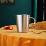 320 ml roostevabast terasest kahekihilised &otilde;llekruusid Creative Handgrip, kohvitass, majapidamistee veetass, metallist reisiklaas kingituste jaoks 320ml