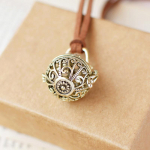 &Otilde;&otilde;nes Messingist Avatav Medaljon Klassikaline Puuriga Kaelakee Karp Eeterliku &Otilde;li L&otilde;hna Aroomiteraapia Hajuti ARI