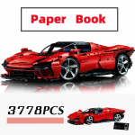 Daytona SP3 Superauto Ferrari mudel Tehnilised ehitusklotsid M&auml;nguasjad Lastele Poistele T&uuml;drukutele J&otilde;ulu-S&uuml;nnip&auml;evakingitused no original box