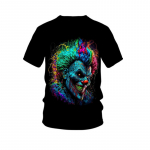 2024 uus mudel, Amazoni v&auml;liskaubanduse 3D digiprintimise klounitegelase T-s&auml;rk, Euroopa ja Ameerika moe meeste T-s&auml;rkide hulgim&uuml;&uuml;k S