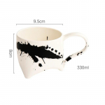 Moekad Retro Keraamilised Kohvitassid Loominguline Hommikus&ouml;&ouml;gi Kaerahelbe Piimakruus Peen Vabaaja Kontori Veetass Jogurtikruusid 250ml