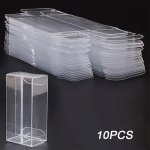 10/50/100 tk l&auml;bipaistev kodukaunistus PVC plastikust vitriinkarbid kingituste hoiukarp l&auml;bipaistev vitriinkarbi kinkepakend 10pcs