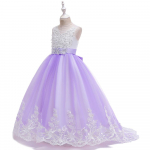 2024. aasta tikitud printsessi pulmakleit v&ouml;&ouml;risabaga t&uuml;drukutele 170 cm lilla