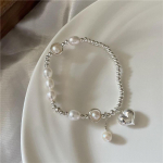 S925 Sterling H&otilde;be Armastus P&auml;rl Tutt Kaelakee - V&auml;rske, Magus ja Elegantne Rangluukett. S925 Silver