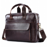 &Auml;risuumus Meeste Ehtne Nahast Kontori S&uuml;learvutikott &Uuml;lemise kihiga Nahast A4 Dokumendikott Moodne Crossbody Kott V&auml;ljas K&auml;imiseks