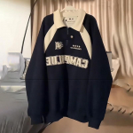 American Vintage Streetwear Hoodie Uus poolt&otilde;mblukuga lahtine &otilde;huke polo-kraega kapuutsiga pusa M