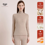 Naiste villase siidi termokomplekt: Pluss Sametist Poolk&otilde;rge Kaelusega &Uuml;laosa ja Alusosa - Paksendatud Saksa Samet, Ideaalne Talveks. M