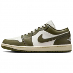 Air Jordan 1 Low Medium Olive Naiste Tossud Roheline Sail Kookospiim DC0774-122 36