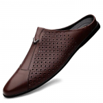 Meeste Jalan&otilde;ud Vabaaja Br&auml;nd Meeste Mules Penny Loafers Ehtne Nahk Luksuslik Pooltoss Meestele Hingav Laisk S&otilde;idujalan&otilde;ud Mees 37
