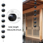 Ball Shaped Rain Chains Gutter Chain 1M Home Decor Downspout Easy to Install Water Eaves