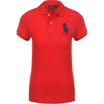 Polo Ralph Lauren Big Pony Tikitud Kitsa L&otilde;ikega L&uuml;hikeste Varrukatega Polo S&auml;rk Naiste topid 211505656-004 XS