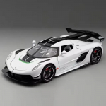 1/22 Skaala Koenigsegg Jesko Superauto Mudel M&auml;nguasjad Metall Valuvalatud Valgus Muusika Tagasit&otilde;mmatav Sportautode Mudelite Kollektsioon V&otilde;idus&otilde;idu S&otilde;iduk Kingitus Poistele