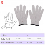 1 paar juhtivaid h&otilde;bekiust elektroodkindaid padjad elektroteraapia massaaž S