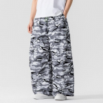 Meeste Kamuflaažiga Cargo P&uuml;ksid Meeste Streetwear Harem P&uuml;ksid L&otilde;dvad Vabaaja Kamuflaaži P&uuml;ksid Meeste Lai Jalgadega P&uuml;ksid Meeste Harajuku &Uuml;lesuurusega P&uuml;ksid M hall