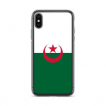 Coque pour iPhone - PIXELFORMA - iPhone XS - Drapeau de l'Alg&eacute;rie - Silikoonist supp - Design l&eacute;ger