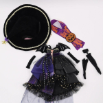 C-seeria r&otilde;ivad Blythe nuku kleit lahedad riided &uuml;likond 1/6 Bjd Azone S ICY DBS Jessi Five Monster High jaoks black