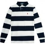 Polo Ralph Lauren Custom Slim Fit V&auml;rviplokk Triibuline Hobuse logo Tikitud Pikkade varrukatega Polo S&auml;rk Meeste topid 710787910-001 S