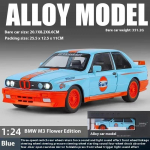 Uus 1:24 BMW M3 Sulam Valuauto Mudel Heli ja Valgusega Siseruumide Kollektsioon Hobi Kaunistus Retro Simulatsioon Automudel Trendikad Kaunistused Poiste Kingitus M&auml;nguasi sinine