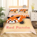 Armas punane panda tekikott king size, roosa armastuse t&auml;htede voodipesukomplekt kawaii multika loomad tekkekate t&uuml;drukulik magus tekkekate EU single(135x200cm)