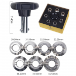 30,5 mm-36,5 mm roostevabast terasest kellakatte avaja, kellakatte avaja, kellaparandusriist Rolex/Tudorile 1set must