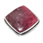 Rhodonite Gemstone Handmade 925 Sterling Silver Jewelry Ring Size 8 g0u38
