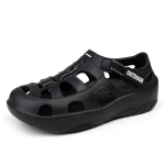 Suvised Platvorm-EVA Sandaalid V&auml;litingimustes Libisemiskindlad Paksude Taldadega Meeste Sandaalid Mugavad Pehmed Meeste Rannakingad Zapatos Hombre Meeste Kingad 45 must