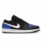 Air Jordan 1 Low Black Royal Toe Unisex tossud Valge Game-Royal 553558-042 47.5