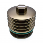 BMW B48 mootori &otilde;lifiltri korpuse kork - CNC alumiiniumisulam kuld