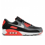 Nike Meeste Air Max 90 Premium S&uuml;sinikkiud Infrapuna Meeste Tossud Must Jahehall Erepunane HM9432-001 37.5