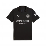 Puma Manchester City SS25 25/26 v&otilde;&otilde;rsillevormi kordus Sportlik kitsa l&otilde;ikega mugav l&uuml;hikeste varrukatega jalgpallis&auml;rk Meeste pealisr&otilde;ivad 780350-02 S