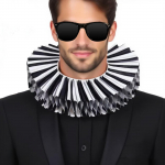 Halloween Clown Collars Easy to Wear Ruffle for Cosplay Party Festival