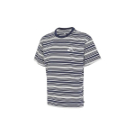Nike SB Triibuline &Uuml;mmarguse Kaelusega Vabaaja L&uuml;hikeste Varrukatega T-s&auml;rk Meeste Topid Valge Sinine FQ3712410 XXL