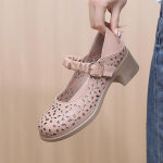 Kevad-suvi uue stiiliga ehtsast nahast vabaaja sandaalid naistele, &otilde;&otilde;nsad pandlaga rihmad, suured kingad, paksud kontsad naistele 40