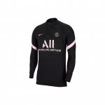 Nike Paris Saint-Germain poollukuga pikkade varrukatega jalgpallis&auml;rk M&auml;ngija versioon 21/22 Hooaeg Meeste S&auml;rgid Must DH0750-010 S