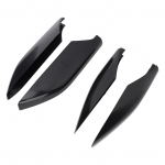 4 tk Katusereelingute katusepakiraami otsakork Plastikust katuseraami reelingu otsakork Asendus Toyota Land Cruiser Prado FJ120 2002 kuni 2009 Glossy Black